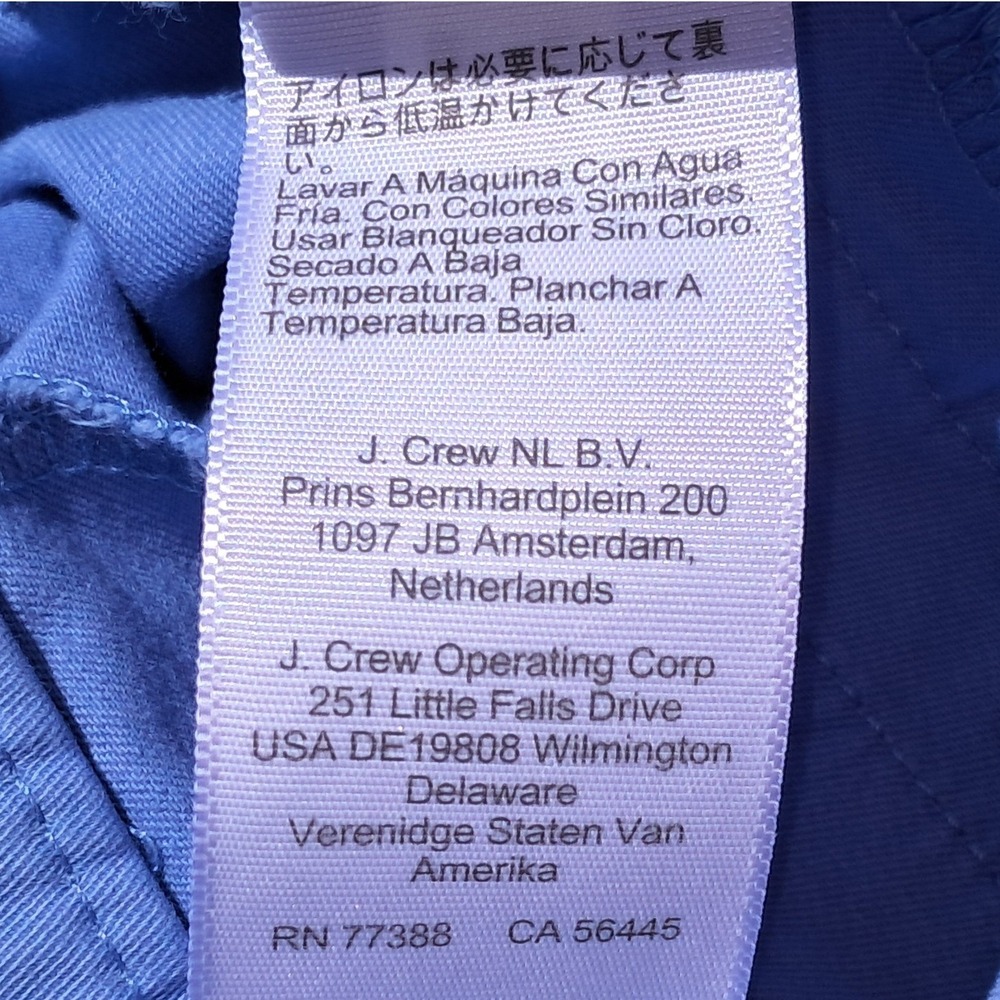 J.Crew Womens‎ Blue Chino Bermuda Shorts Mid Rise Cotton Blend Size 8 - Picture 8 of 10